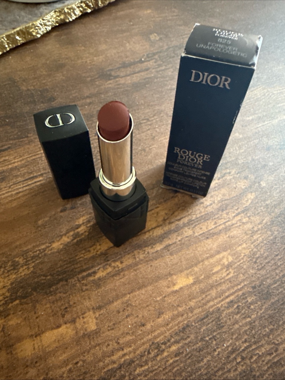 Dior Rouge Lipstick - Mauve Brown in Black Case